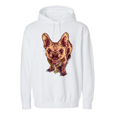 French Bulldog Garment-Dyed Fleece Hoodie