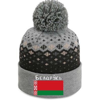 Flag Belarus Freedom Liberty Country Design Gift The Baniff Cuffed Pom Beanie