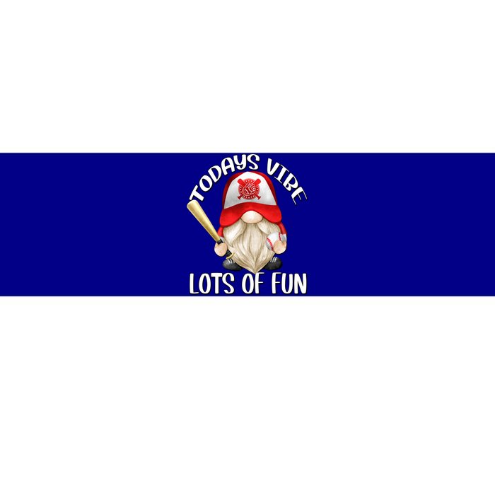 Funny Baseball Family Quote For Mom And Dad Red Baseball Gnome Cool Gift Bumper Sticker