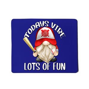 Funny Baseball Family Quote For Mom And Dad Red Baseball Gnome Cool Gift Mousepad