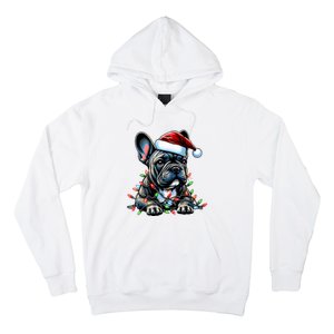 French Bulldog Frenchie Christmas Hat Xmas Hoodie