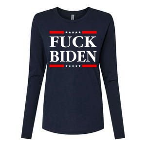 Fuck Biden Womens Cotton Relaxed Long Sleeve T-Shirt