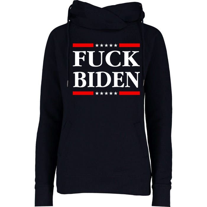 Fuck Biden Womens Funnel Neck Pullover Hood