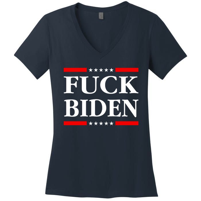 Fuck Biden Women's V-Neck T-Shirt