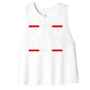 Fuck Biden Women's Racerback Cropped Tank