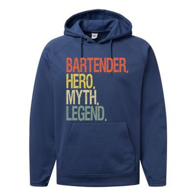 Funny bartender Performance Fleece Hoodie