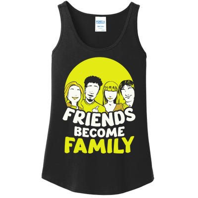 Friends Become Family Sayings Relatives Sarcastic Reunion Ladies Essential Tank