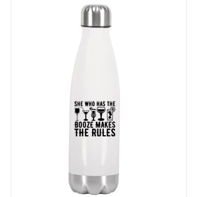 Funny Bartending For Women Bartender Female Bartender Stainless Steel Insulated Water Bottle