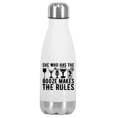 Funny Bartending For Women Bartender Female Bartender Stainless Steel Insulated Water Bottle