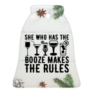 Funny Bartending For Women Bartender Female Bartender Ceramic Bell Ornament