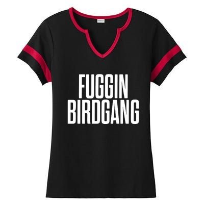 Fuggin Birdgang Ladies Halftime Notch Neck Tee