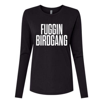 Fuggin Birdgang Womens Cotton Relaxed Long Sleeve T-Shirt