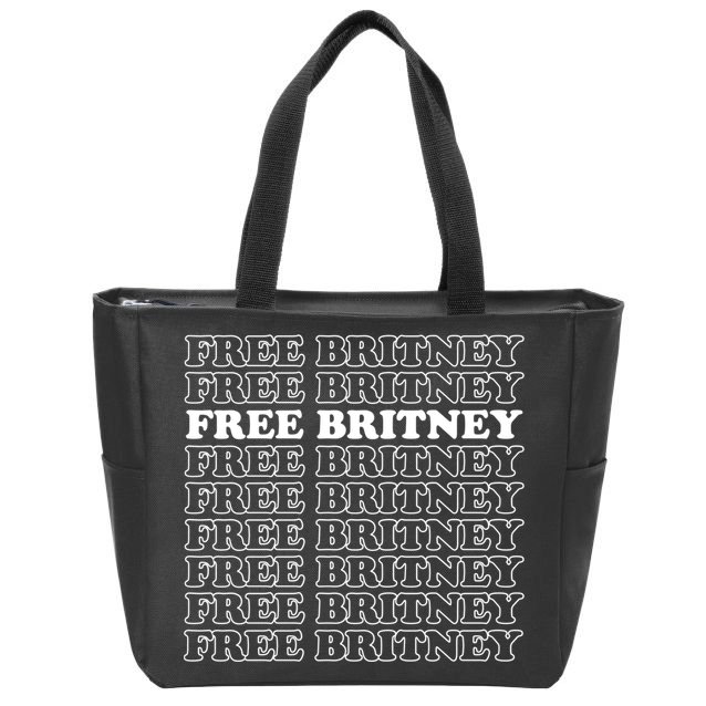 Free Britney #Freebritney Zip Tote Bag