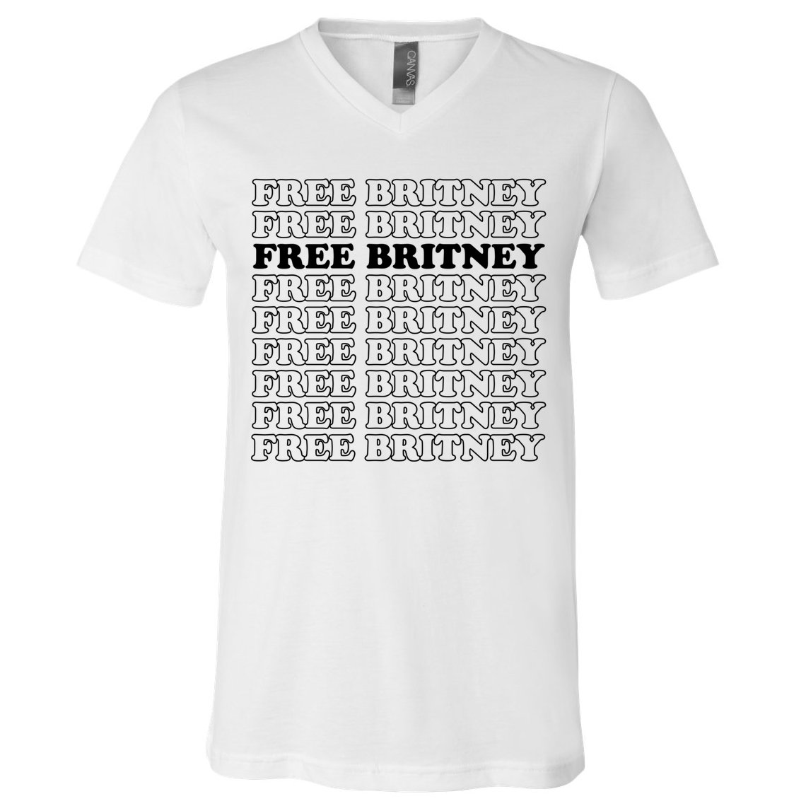 Free Britney #Freebritney V-Neck T-Shirt