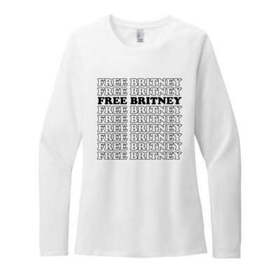 Free Britney #Freebritney Womens CVC Long Sleeve Shirt