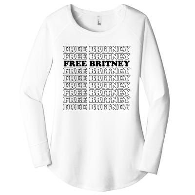 Free Britney #Freebritney Women's Perfect Tri Tunic Long Sleeve Shirt