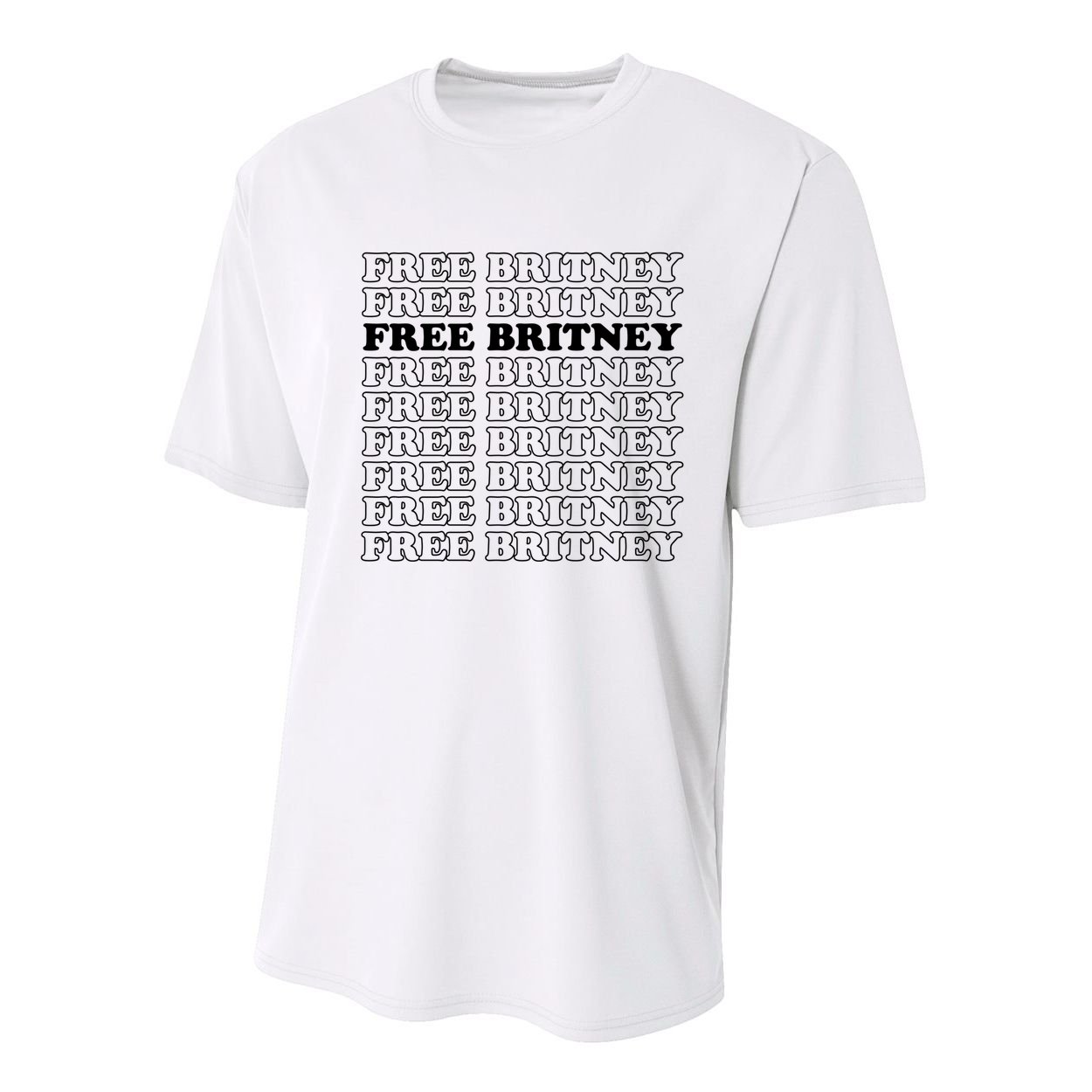 Free Britney #Freebritney Youth Performance Sprint T-Shirt