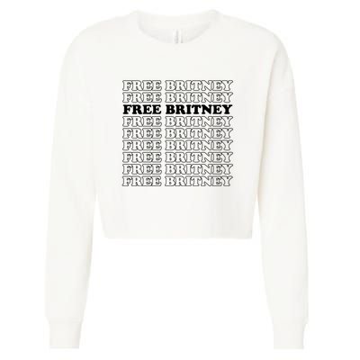 Free Britney #Freebritney Cropped Pullover Crew