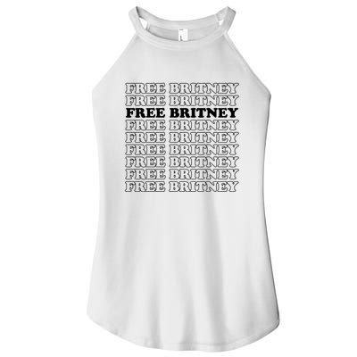 Free Britney #Freebritney Women’s Perfect Tri Rocker Tank