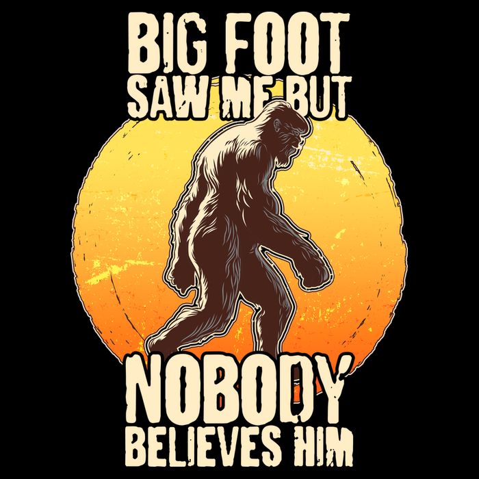 Funny Big Foot Saw Me But Nobody Believes Him 16 in Basic Backpack