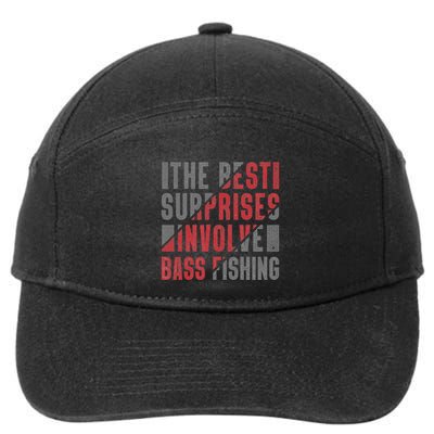 Funny Bass Fishing Lover Angler Catch And Release 7-Panel Snapback Hat