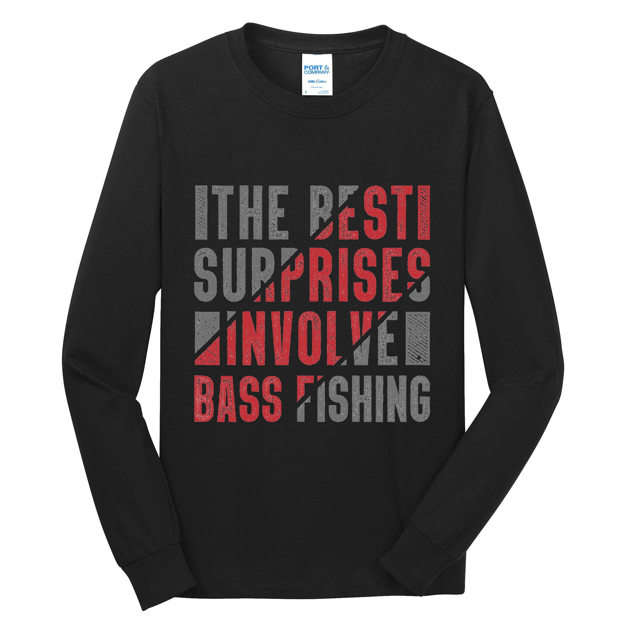 Funny Bass Fishing Lover Angler Catch And Release Tall Long Sleeve T-Shirt