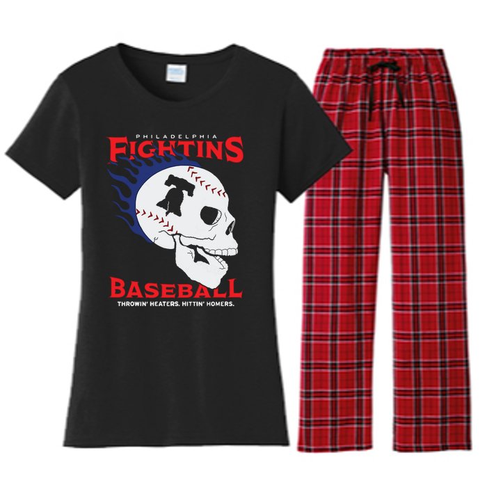 Fightins Baseball Women's Flannel Pajama Set