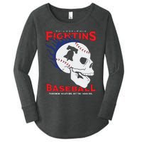 Fightins Baseball Women's Perfect Tri Tunic Long Sleeve Shirt