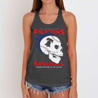 Fightins Baseball Women's Knotted Racerback Tank