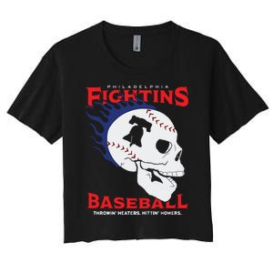 Fightins Baseball Women's Crop Top Tee