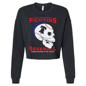 Fightins Baseball Cropped Pullover Crew