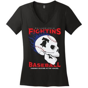 Fightins Baseball Women's V-Neck T-Shirt