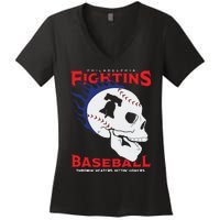 Fightins Baseball Women's V-Neck T-Shirt