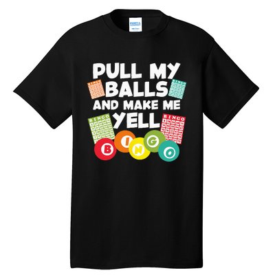 Funny Bingo For Men Women Lucky Bingo Lover Caller Gambling Tall T-Shirt