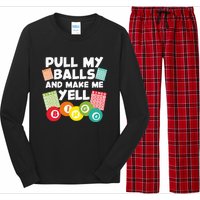 Funny Bingo For Men Women Lucky Bingo Lover Caller Gambling Long Sleeve Pajama Set