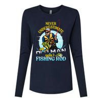 Funny Bass Fishing Birthday Tee Father's Day Old Man Womens Cotton Relaxed Long Sleeve T-Shirt