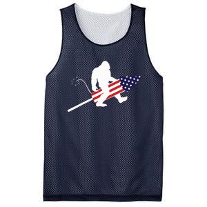 Men  Bigfoot Fireworks 4th of July American Flag US Mesh Reversible Basketball Jersey Tank