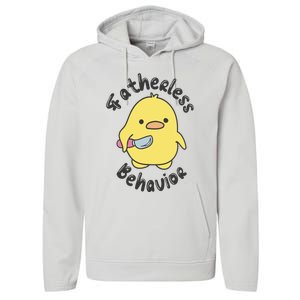 Fatherless Behavior Funny Mental Health Performance Fleece Hoodie