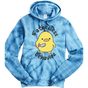 Fatherless Behavior Funny Mental Health Tie Dye Hoodie