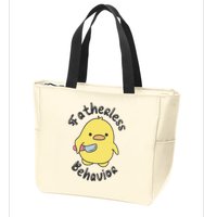 Fatherless Behavior Funny Mental Health Zip Tote Bag