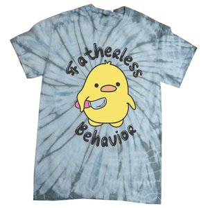 Fatherless Behavior Funny Mental Health Tie-Dye T-Shirt