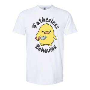 Fatherless Behavior Funny Mental Health Softstyle CVC T-Shirt