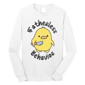 Fatherless Behavior Funny Mental Health Long Sleeve Shirt