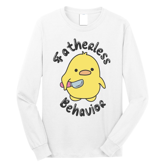 Fatherless Behavior Funny Mental Health Long Sleeve Shirt