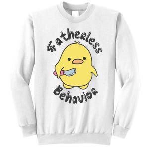 Fatherless Behavior Funny Mental Health Sweatshirt