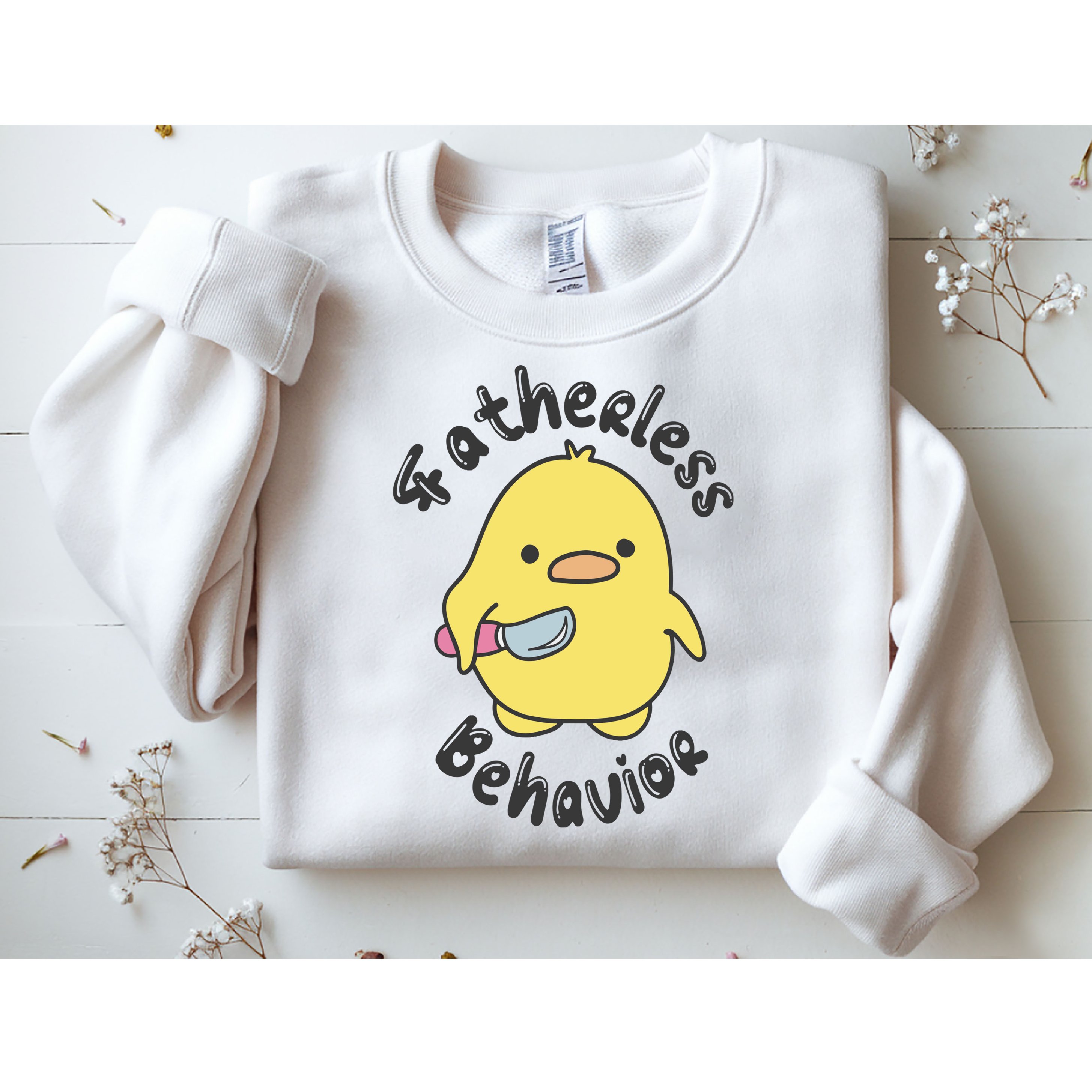 Fatherless Behavior Funny Mental Health Sweatshirt