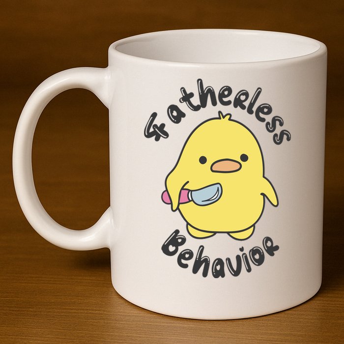 Fatherless Behavior Funny Mental Health 11oz C Handle Ceramic Mug