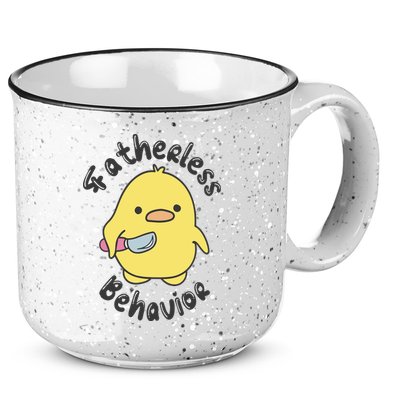 Fatherless Behavior Funny Mental Health 15oz Campfire Ceramic Mug