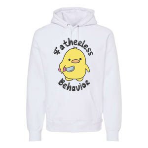 Fatherless Behavior Funny Mental Health Premium Hoodie