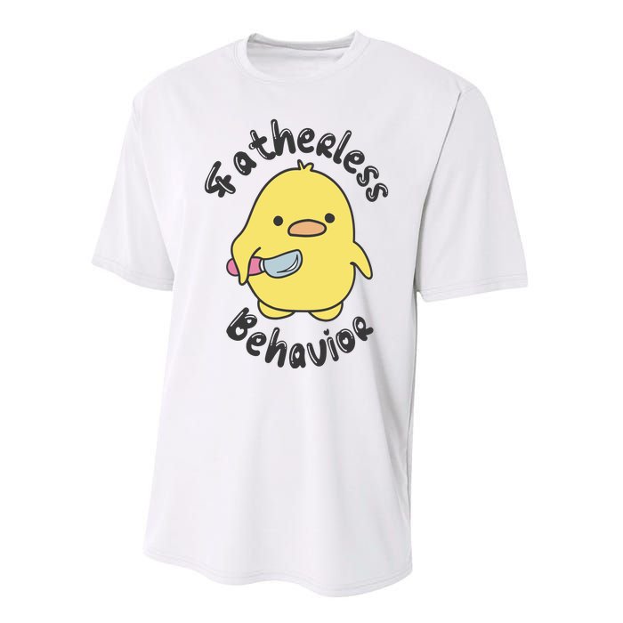 Fatherless Behavior Funny Mental Health Performance Sprint T-Shirt